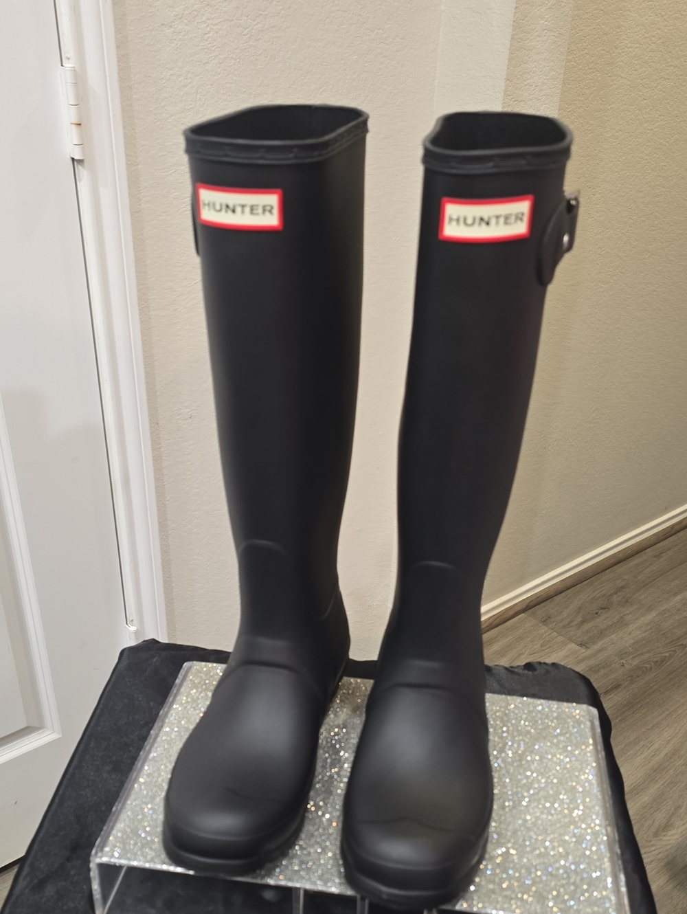 Hunter Original Tall Rain Boot- Black - Picture 10 of 12